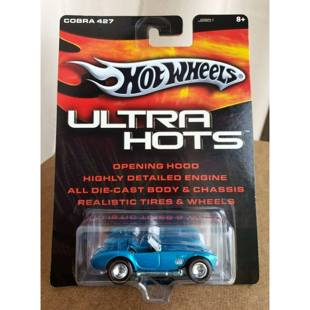 2006 Hot Wheels COBRA 427 Metalflake Blue Ultra Hots 1:64 Redline Real Riders RR
